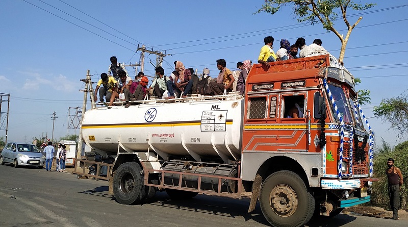 workers on truck