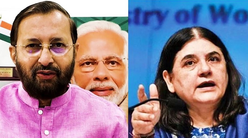 menka gandhi and prakash javdekar