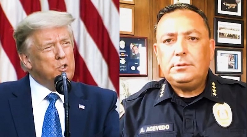 police chief scolds trump