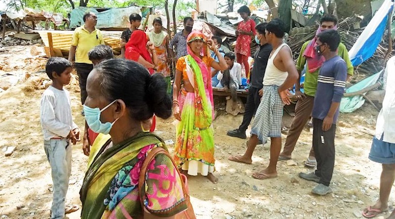 skandarpur jhuggi demolition