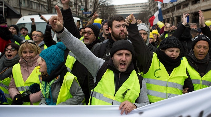 France yellow west protest against petrol price hike