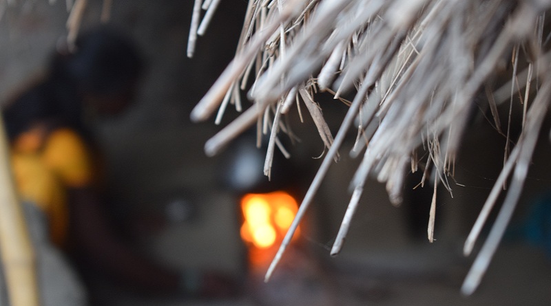 Girl cooking food