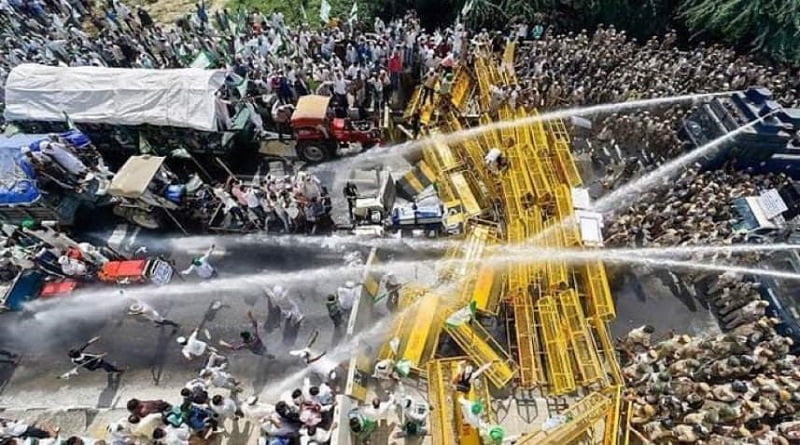 farmers Protest at delhi gate