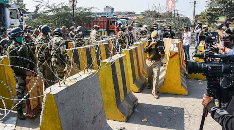 concrete barricade with wire