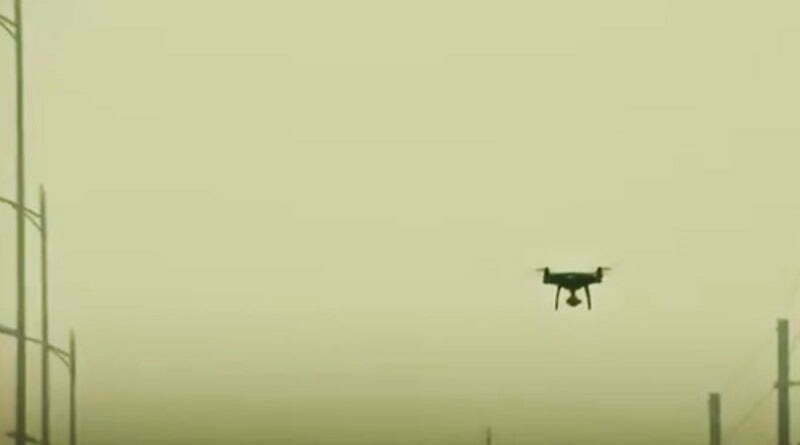 drone camera deployed for vigilance