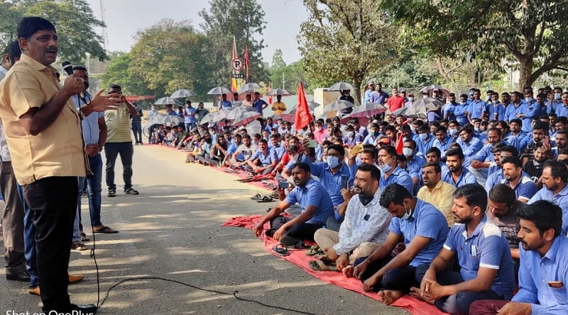 toyoya banglore protest