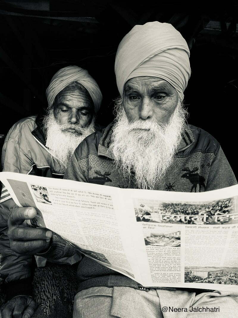 Old age farmer at Singhu 1