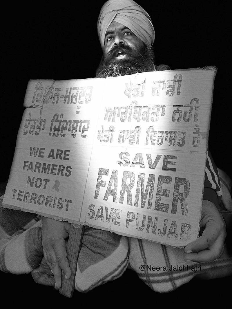 Old age Farmer in protest 7