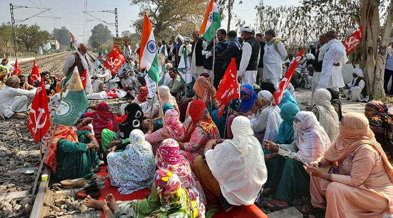 rail roko in mansa haryana