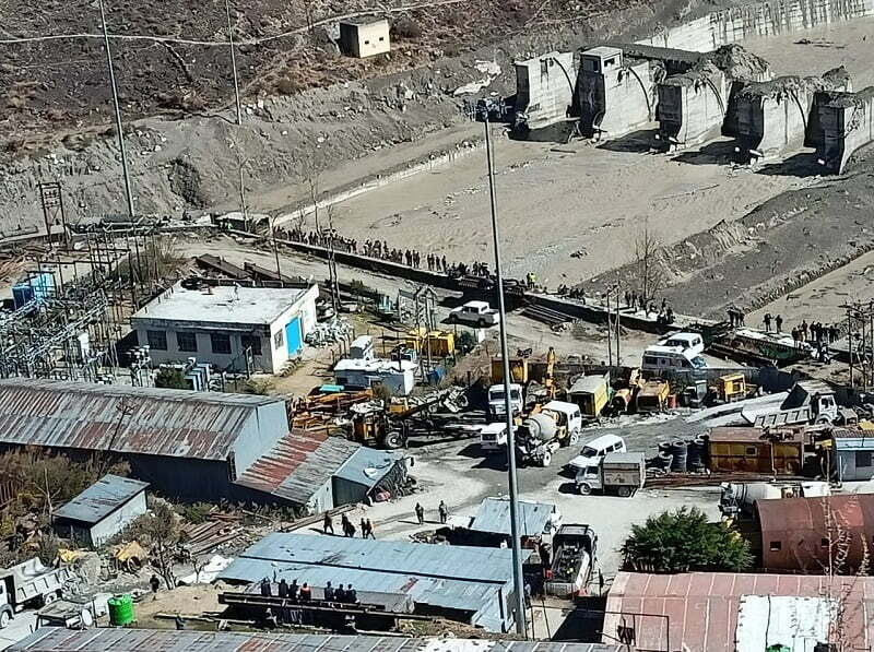 chamoli lake burst scene