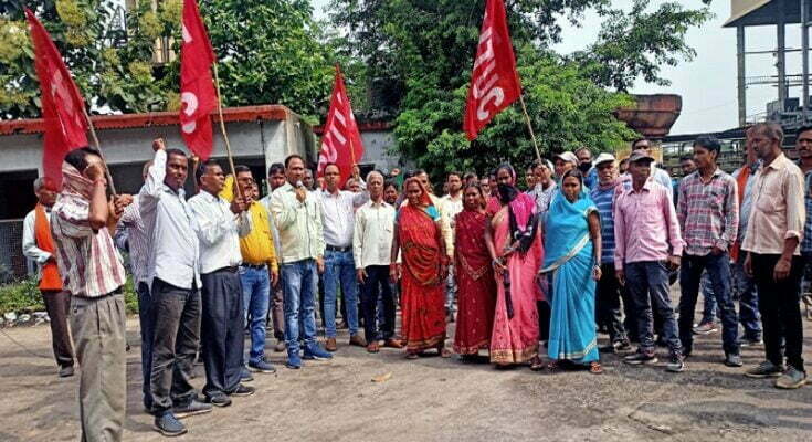 workers protest