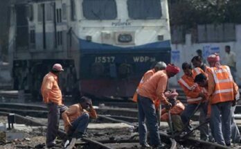 railway-employees protest