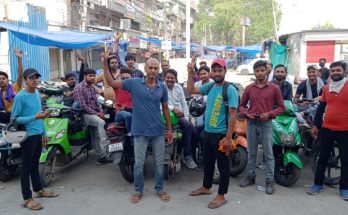Zepto delivery boys protest