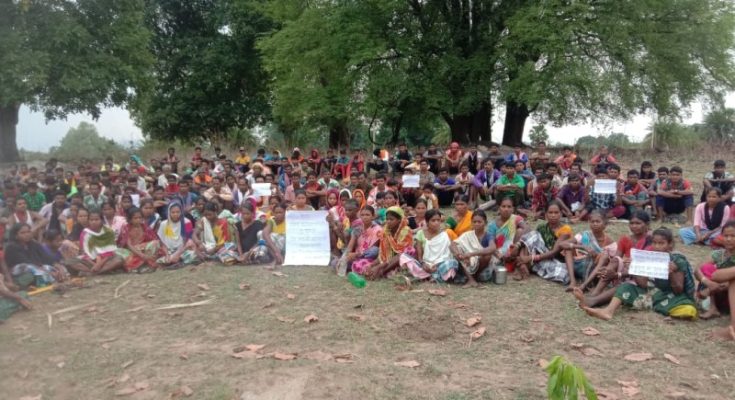Gonderas Sukma villagers protest land takeover