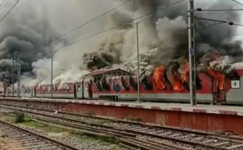 agnipath protesters torch train in Hyd