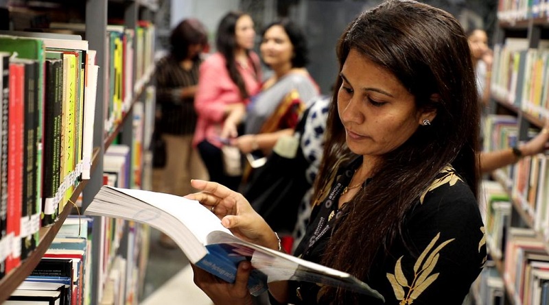 Library students