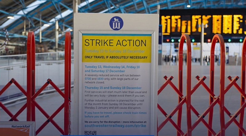 Strike action in Britain on eve of Christmas