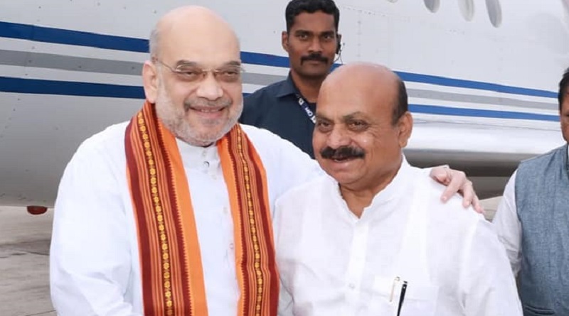 Karnataka CM Basavraj Bommai with HM Amit Shah