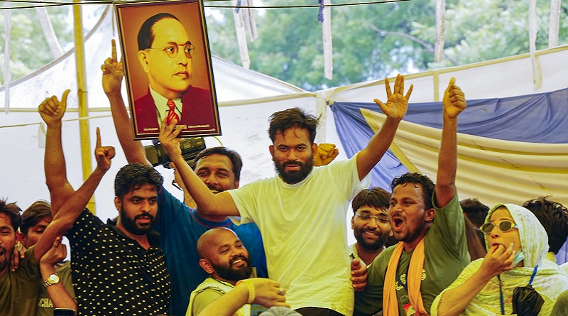 abhijeet dipke with ambedkar photo